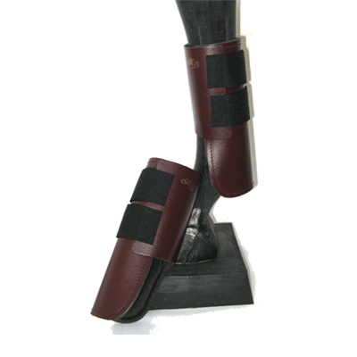 101 HB Lederen Beenbeschermers Bordeaux Cob