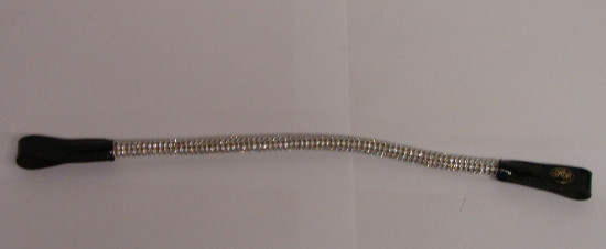 530 HB rondgenaaide Frontriem glitter Zwart Full