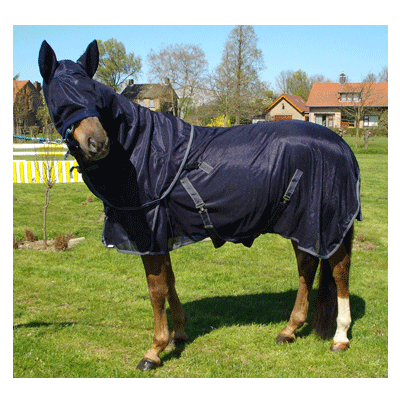 1308 HB Vliegendekenset two tone (blauw/grijs)175cm