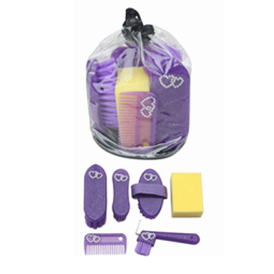 1632 HB Cristal glitterbags Neon Purple