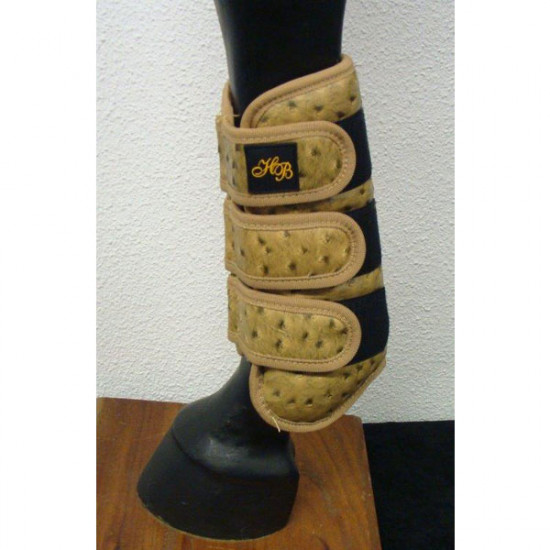 299 HB Comfort Struisvogel print S Goud