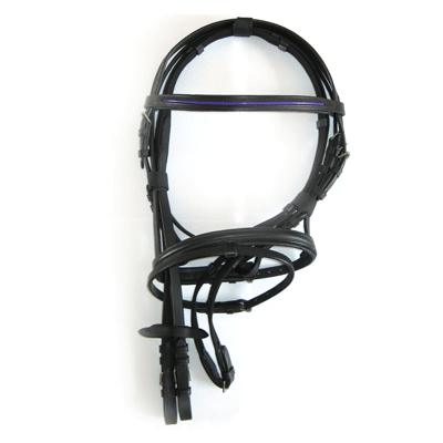 330 HB Hoofdstel Bridle Purple Minishetland