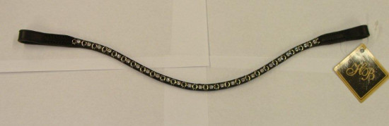 534 HB frontriem Moved white chain