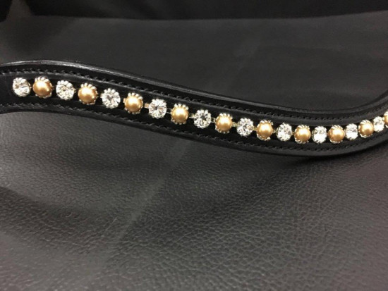540 HB Showtime Frontriem white-brass-pearls Full