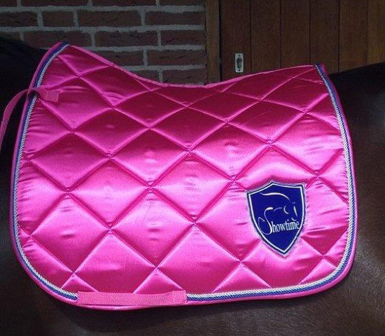 620A HB Showtime satijn dressuur dekjes Fuchsia Pony DR
