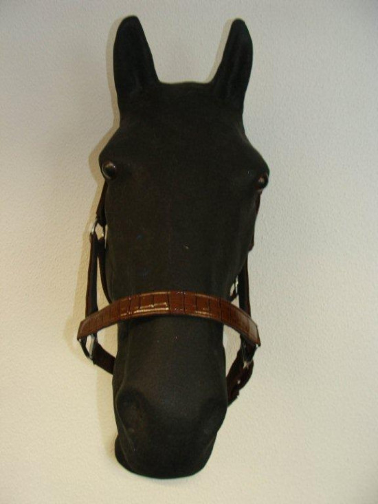 737 HB Halster Dundee Croco Zwart-Grijs Pony