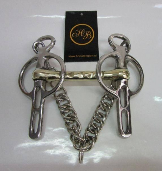 853 Mini Liverpool stang Gold Brass 9,5cm