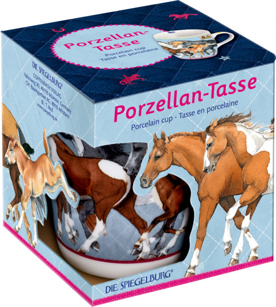 P-4 Beker porselein Paardenvriend 