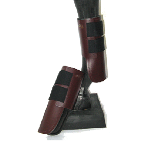 101 HB Lederen Beenbeschermers Bordeaux Cob