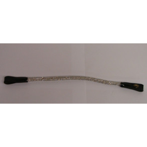 530 HB rondgenaaide Frontriem glitter Zwart Full