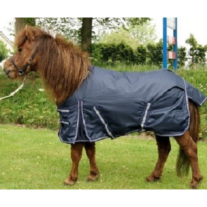 Outdoor fleecevoering Pony waterdichte regendeken blauw, Harry and Hector 