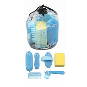 1632 HB Cristal glitterbags Neon Blue