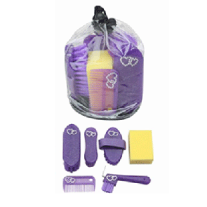 1632 HB Cristal glitterbags Neon Purple