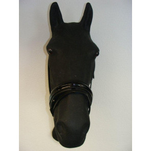 418 HB neusriem lak extra breed Zwart-Wit Cob
