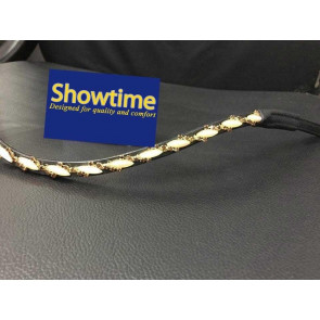 536 HB Showtime Frontriem Opaal gold Zwart Full