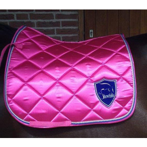 620A HB Showtime satijn dressuur dekjes Fuchsia Full DR