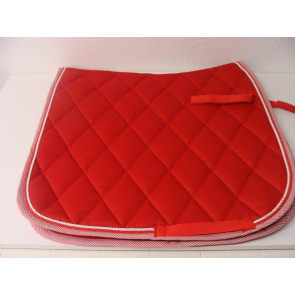 621 HB dressuur dekjes geblokt-Rood-Full DR